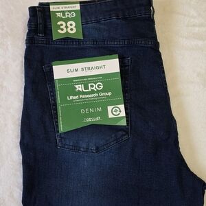 LRG Slim Straight Men's Dark Indigo Denim Jeans